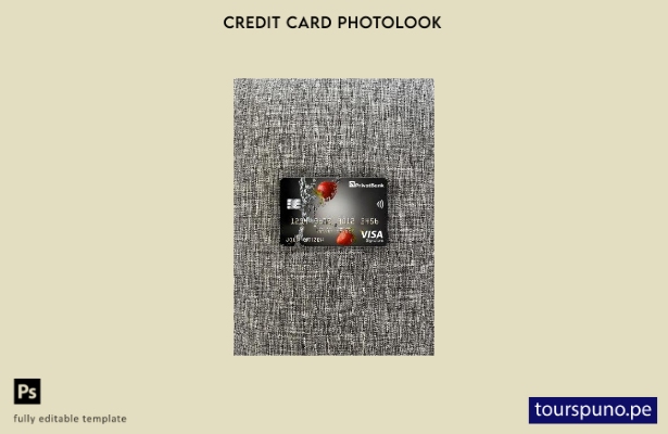 listo para imprimir Ucrania PrivatBank visa firma tarjeta fotolook plantilla fro